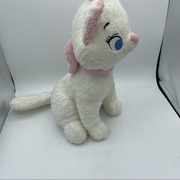 Disney Marie Aristocats Plush 15" White Pink Stuffed Animal Cat - Picture 5 of 8
